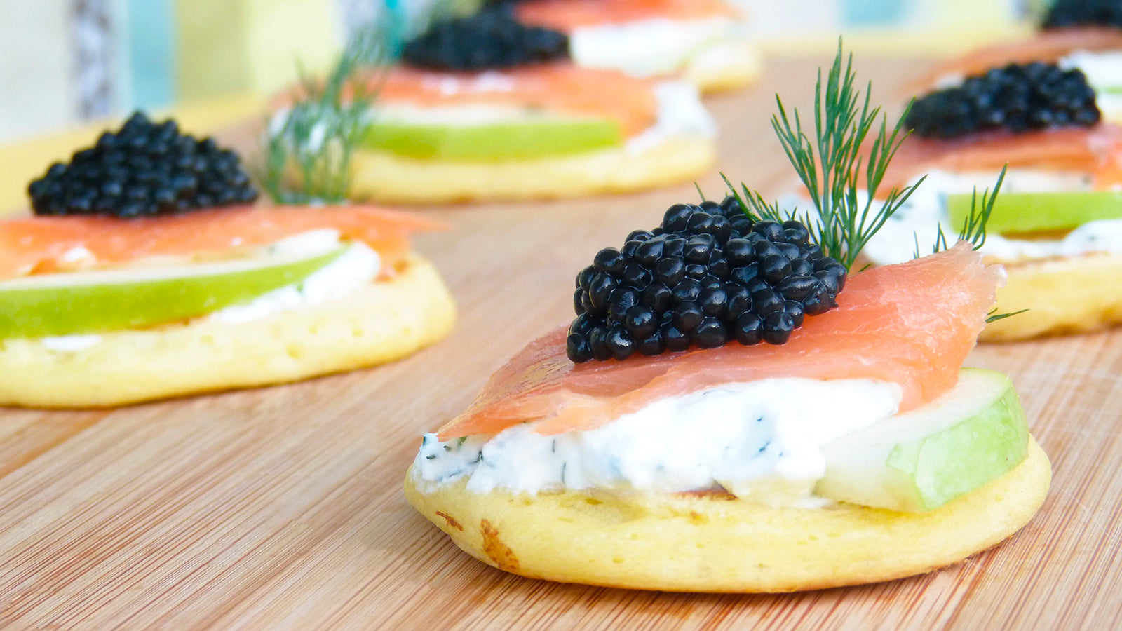 Gluten-Free Blinis with Herbed Cream + Caviar – Goodness Avenue