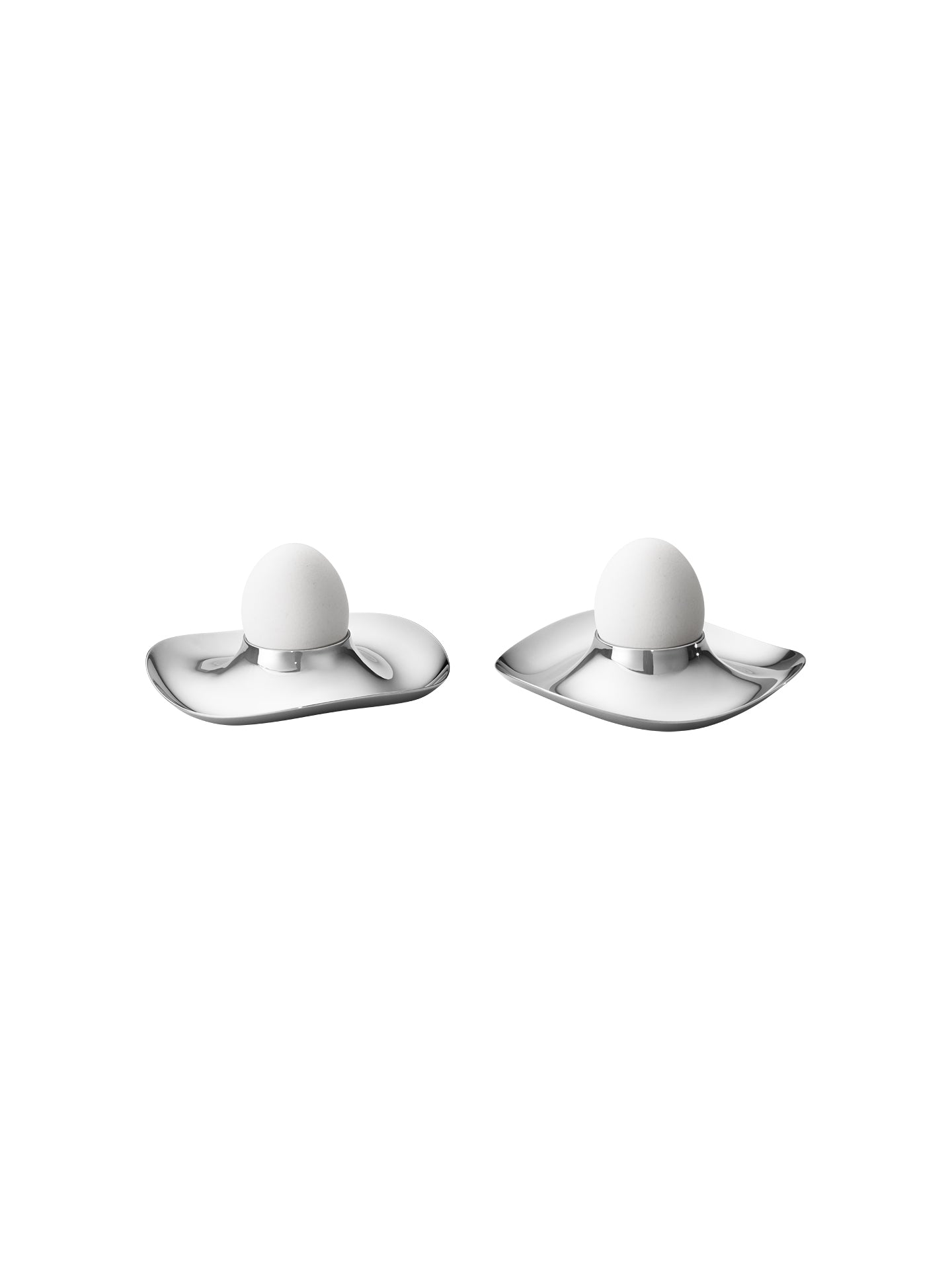 Design stainless steel egg cups (2 pieces)